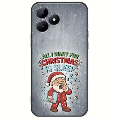 All I Want For Christmas Is - Sleep Realme C51 Black TPU (Μαύρη Σιλικόνη)