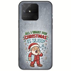 All I Want For Christmas Is - Sleep Realme Narzo 50A Black TPU (Μαύρη Σιλικόνη)