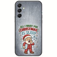 All I Want For Christmas Is - Sleep Samsung Galaxy M34 5G Black TPU (Μαύρη Σιλικόνη)