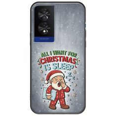 All I Want For Christmas Is - Sleep TCL 40 NXTPAPER 4G Black TPU (Μαύρη Σιλικόνη)