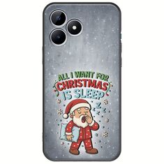 All I Want For Christmas Is - Sleep Realme Note 50 Black TPU (Μαύρη Σιλικόνη)