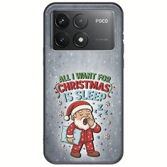 All I Want For Christmas Is - Sleep Xiaomi Poco F6 Pro 5G Black TPU (Μαύρη Σιλικόνη)