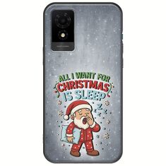 All I Want For Christmas Is - Sleep TCL 501 Black TPU (Μαύρη Σιλικόνη)