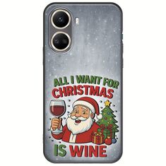 All I Want For Christmas Is - Wine Huawei Nova 10 SE Black TPU (Μαύρη Σιλικόνη)