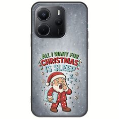 All I Want For Christmas Is - Sleep Xiaomi Redmi Note 14 4G Black TPU (Μαύρη Σιλικόνη)