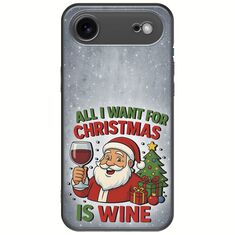 All I Want For Christmas Is - Wine iPhone Air Black TPU (Μαύρη Σιλικόνη)