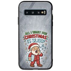 All I Want For Christmas Is - Sleep Samsung Galaxy S10 Groove TPU (Tempered Glass και TPU)