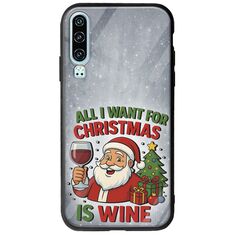 All I Want For Christmas Is - Wine Huawei P30 Groove TPU (Tempered Glass και TPU)