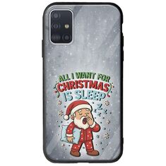 All I Want For Christmas Is - Sleep Samsung Galaxy A71 Groove TPU (Tempered Glass και TPU)
