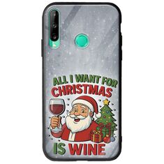 All I Want For Christmas Is - Wine Huawei P40 Lite E Groove TPU (Tempered Glass και TPU)