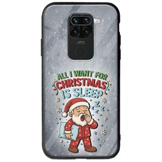 All I Want For Christmas Is - Sleep Xiaomi Redmi Note 9 Groove TPU (Tempered Glass και TPU)