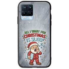 All I Want For Christmas Is - Sleep Realme 8 / 8 Pro Groove TPU (Tempered Glass και TPU)