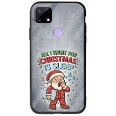 All I Want For Christmas Is - Sleep Realme C21 Groove TPU (Tempered Glass και TPU)