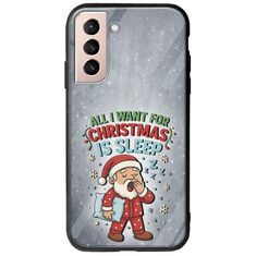 All I Want For Christmas Is - Sleep Samsung Galaxy S21 FE 5G Groove TPU (Tempered Glass και TPU)