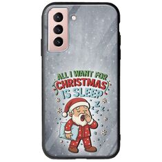 All I Want For Christmas Is - Sleep Samsung Galaxy S22 Groove TPU (Tempered Glass και TPU)