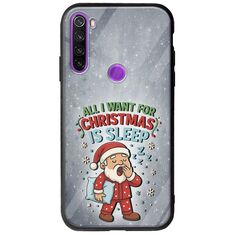 All I Want For Christmas Is - Sleep Xiaomi Redmi Note 8 2021 Groove TPU (Tempered Glass και TPU)