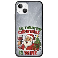 All I Want For Christmas Is - Wine iPhone 14 Groove TPU (Tempered Glass και TPU)