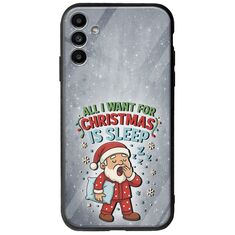 All I Want For Christmas Is - Sleep Samsung Galaxy A04s Groove TPU (Tempered Glass και TPU)