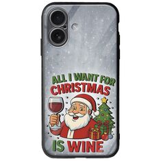 All I Want For Christmas Is - Wine iPhone 17 Groove TPU (Tempered Glass και TPU)