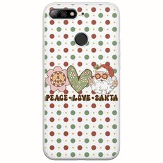 Peace Love Santa Huawei P Smart Flexible TPU (Διάφανη Σιλικόνη)