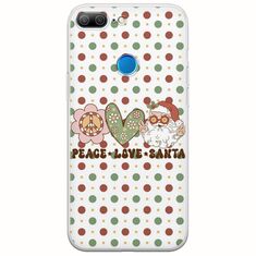 Peace Love Santa Huawei Honor 9 Lite Flexible TPU (Διάφανη Σιλικόνη)