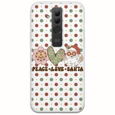Peace Love Santa Huawei Mate 20 Lite Flexible TPU (Διάφανη Σιλικόνη)