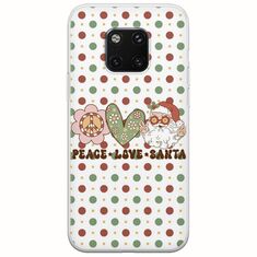 Peace Love Santa Huawei Mate 20 Pro Flexible TPU (Διάφανη Σιλικόνη)