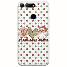 Peace Love Santa Huawei Honor View 20 Flexible TPU (Διάφανη Σιλικόνη)