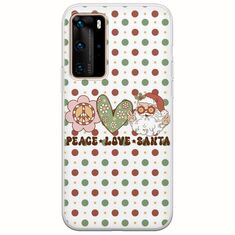 Peace Love Santa Huawei P40 Pro Flexible TPU (Διάφανη Σιλικόνη)