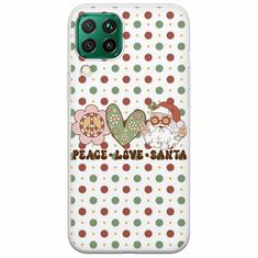 Peace Love Santa Huawei P40 Lite Flexible TPU (Διάφανη Σιλικόνη)