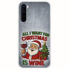 All I Want For Christmas Is - Wine OnePlus Nord Flexible TPU (Διάφανη Σιλικόνη)