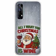 All I Want For Christmas Is - Wine Realme 7 Flexible TPU (Διάφανη Σιλικόνη)