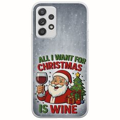 All I Want For Christmas Is - Wine Samsung Galaxy A32 5G Flexible TPU (Διάφανη Σιλικόνη)