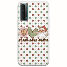 Peace Love Santa Huawei P Smart 2021 Flexible TPU (Διάφανη Σιλικόνη)
