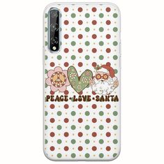 Peace Love Santa Huawei P Smart S Flexible TPU (Διάφανη Σιλικόνη)