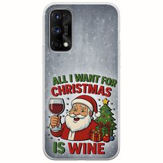 All I Want For Christmas Is - Wine Realme 7 5G Flexible TPU (Διάφανη Σιλικόνη)
