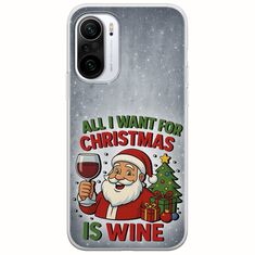 All I Want For Christmas Is - Wine Xiaomi Mi11i Flexible TPU (Διάφανη Σιλικόνη)