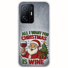 All I Want For Christmas Is - Wine Xiaomi 11T / 11T Pro Flexible TPU (Διάφανη Σιλικόνη)