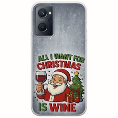 All I Want For Christmas Is - Wine Realme 9i Flexible TPU (Διάφανη Σιλικόνη)