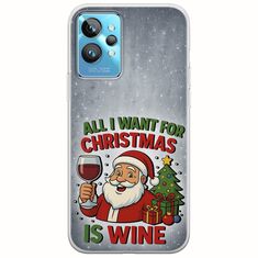All I Want For Christmas Is - Wine Realme GT2 Pro Flexible TPU (Διάφανη Σιλικόνη)