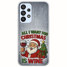 All I Want For Christmas Is - Wine Samsung Galaxy A53 5G Flexible TPU (Διάφανη Σιλικόνη)