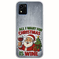 All I Want For Christmas Is - Wine Vivo Y01 Flexible TPU (Διάφανη Σιλικόνη)