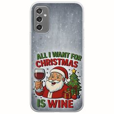 All I Want For Christmas Is - Wine Samsung Galaxy M13 4G Flexible TPU (Διάφανη Σιλικόνη)