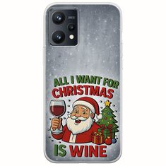 All I Want For Christmas Is - Wine Realme 9 4G Flexible TPU (Διάφανη Σιλικόνη)