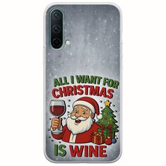 All I Want For Christmas Is - Wine OnePlus Nord CE 5G Flexible TPU (Διάφανη Σιλικόνη)