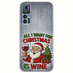 All I Want For Christmas Is - Wine TCL 30 / 30 5G / 30+ Flexible TPU (Διάφανη Σιλικόνη)