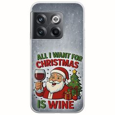 All I Want For Christmas Is - Wine OnePlus 10T 5G Flexible TPU (Διάφανη Σιλικόνη)