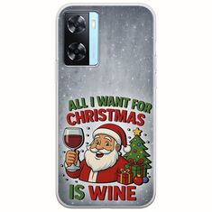 All I Want For Christmas Is - Wine Oppo A77 5G Flexible TPU (Διάφανη Σιλικόνη)