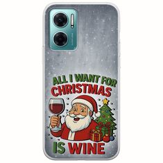 All I Want For Christmas Is - Wine Xiaomi Redmi 10 5G Flexible TPU (Διάφανη Σιλικόνη)