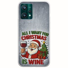 All I Want For Christmas Is - Wine Realme 9 5G Flexible TPU (Διάφανη Σιλικόνη)